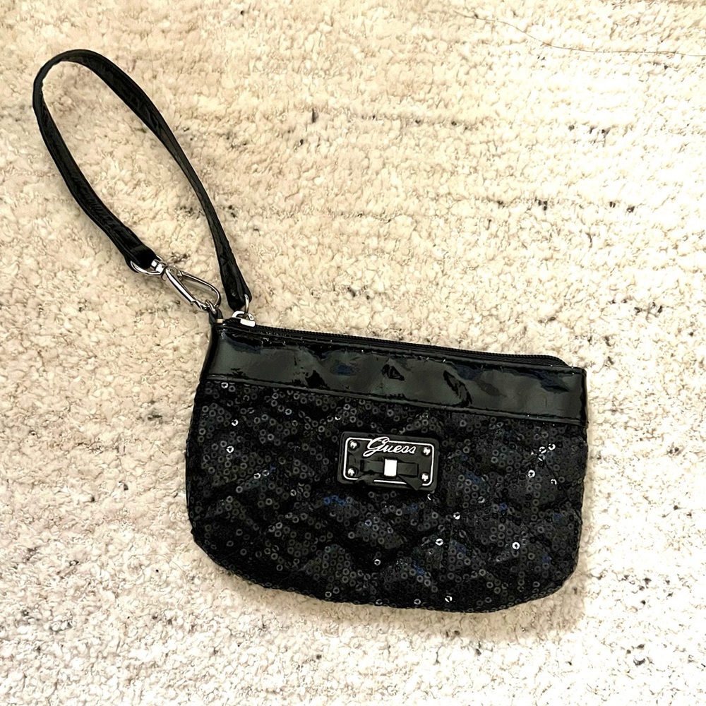 Vintage Guess Sequin Wristlet